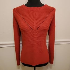 Orange Open Back Medium Sweater